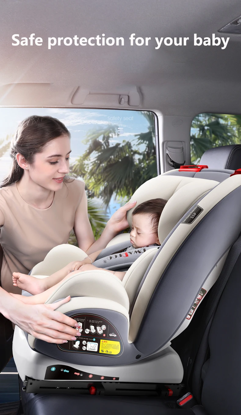 Автокресло для детской поддержки Isofix и защелка интерфейс дышащий огнестойкий материал портативное детское безопасное автокресло