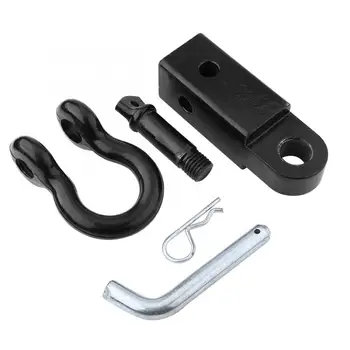 

5T Heavy Duty Trailer Hitch & Bow Shackle Tow Bar for Car 4x4 Off Road Vehicles 4WD hook and loop