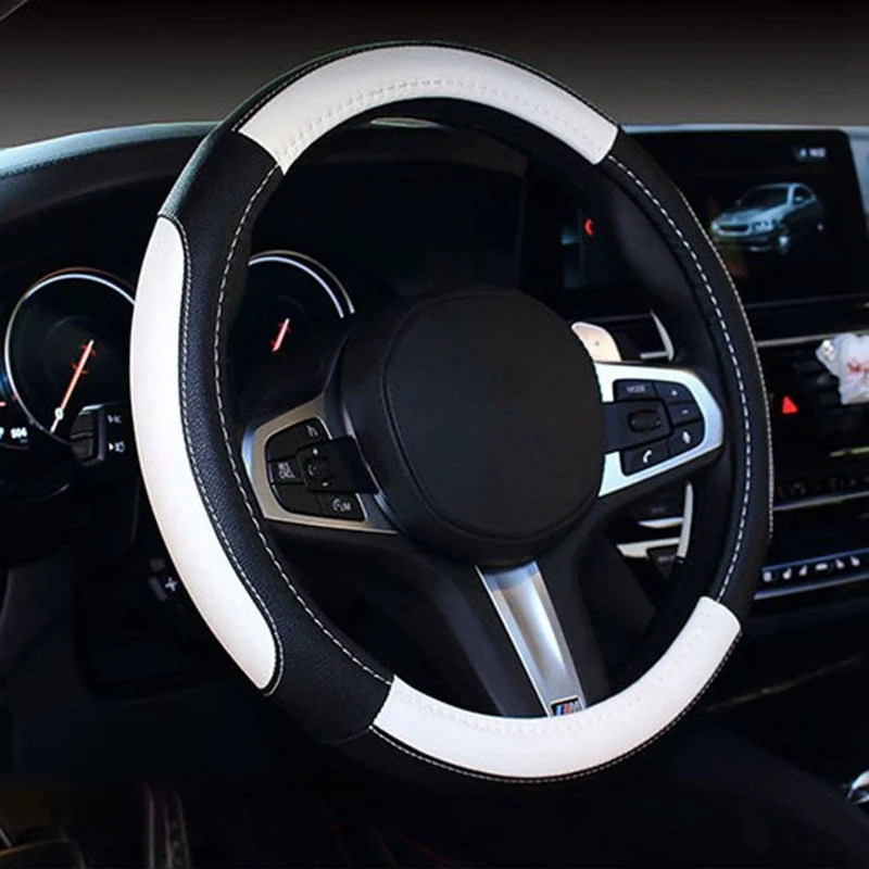 Шесть элегантный роскошный чехол рулевого колеса автомобиля шесть трендовых комплектов без запаха 38 см