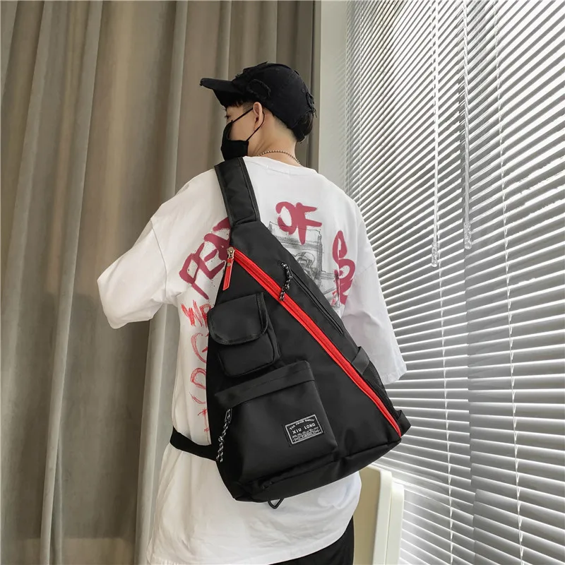 

Weysfor Vogue Man Personal Pocket Bag Holster Tactical Shoulder Sling Vintage Crossbody Bags Outdoor Zipper Anti-theft Men's Bag