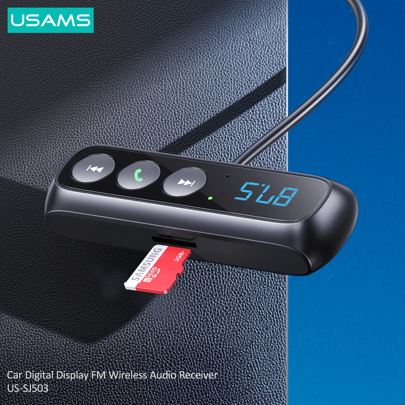 Usams Fm Transmitter Car Bluetooth 5.0 