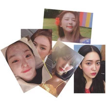 5 шт./компл. Youpop KPOP красный бархат Красный летний альбом Фотокарта k-pop самодельные бумажные карты автограф Фотокарта