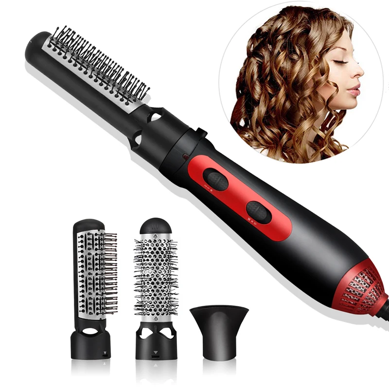 

Hot Air Comb Electric Hair Dryer 3 In 1 New Styler Kit For Salon&Home Styling Ceramic Hair Straightener&Curler&Dryer Comb