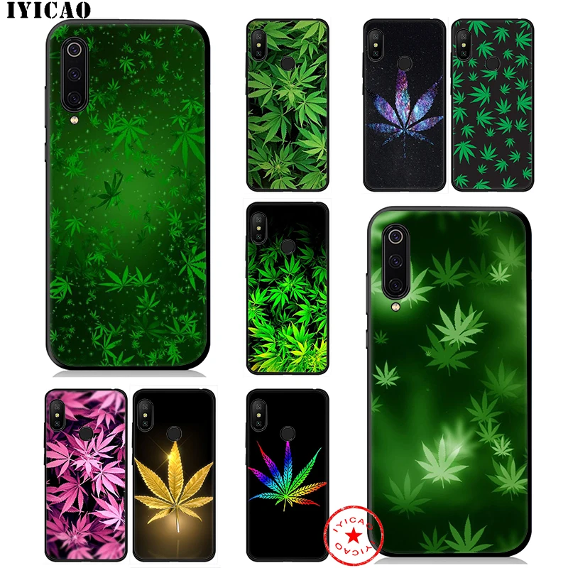 IYICAO Weed Leaf Grass Soft Case for Xiaomi Mi 10 A3 A2 Lite A1 CC9 CC9E 9T 9 8 6 SE Pro F1 Max 3 5X 6X MiA1 MiA2 |
