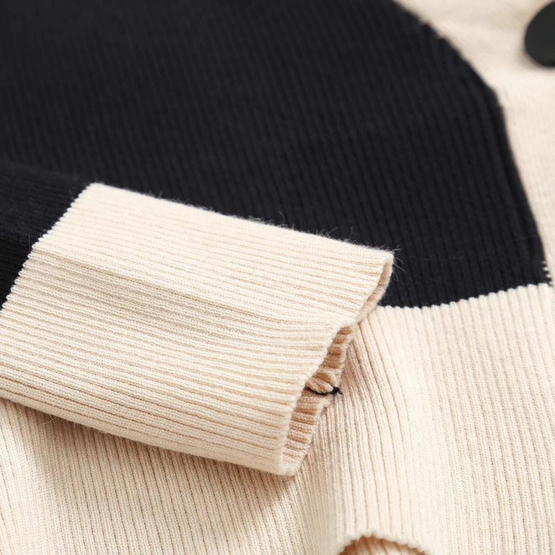 Fashion Za Women Sweater Autumn Retro Cardigan Short One Button V-Neck Long Sleeve Loose Knitting Sweaters Ladies Top