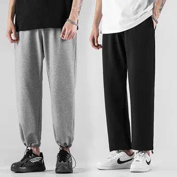 

Boys pants ins Hong Kong style drawstring beam feet pants new trend Korean version of loose casual sports pants thin section