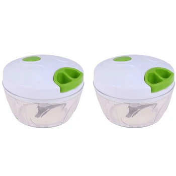 

2PCS Hand-Operated Vegetable Cutter Multi-Function Kitchen Cutter Machine Stuffing Machine Food Processor