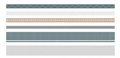 6 рулонов Washi клейкая лента Стикеры клей геометрический узор дневник в стиле скрапбукинг украшения фото Тетрадь малярный скотч, подарок для детей - Цвет: 1