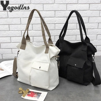 

Casual Shoulder Bag Women Female Lrregular Crossbody Bag Korean Over Students Canvas Handbag Ladies Messenger Bag Large Capacity