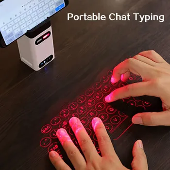 

Bluetooth virtual laser keyboard Wireless Projection mini keyboard Portable for computer Phone pad Laptop With Mouse function