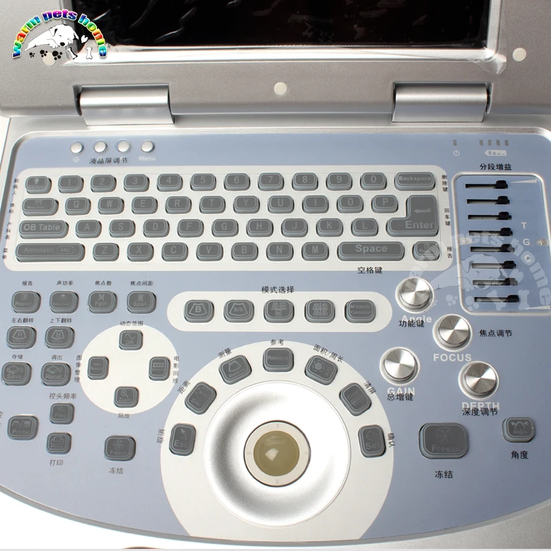 12 Inch LCD Display screen Portable Notebook Ultrasound 96 Element Equipped with Linear Convex Microconvex Probe 7