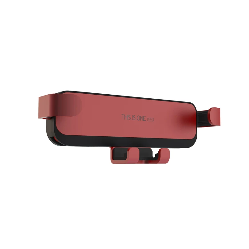 Universal Grip Car Mount Alloy Gravity Phone Holder Stand Bracket For Samsung Phone Accessories - Цвет: Red