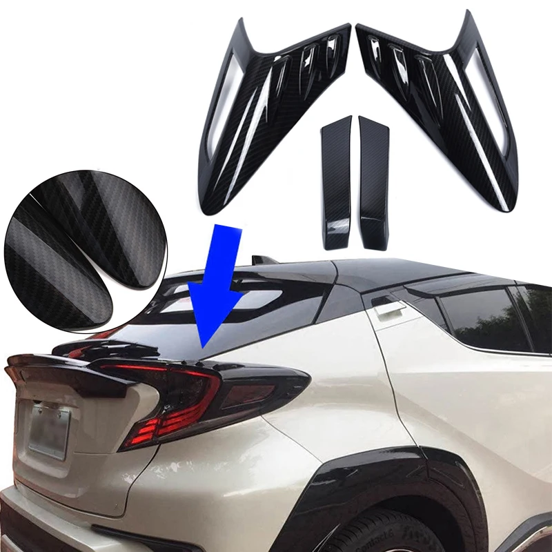 Черный сзади автомобиля хвост лампа светильник Накладка для Toyota C-HR ЧР 4 шт./компл