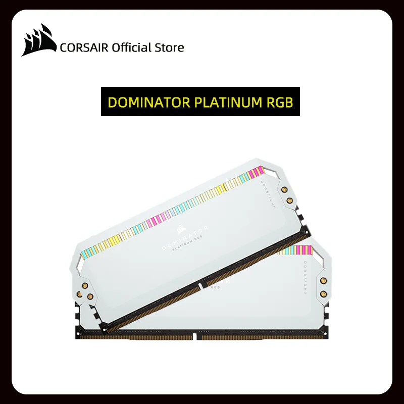 CORSAIR Dominator Platinum RGB DDR5 32GB (2x16GB) 5600 (PC5-44800) C36 1 25 V-белый | Компьютеры и офис