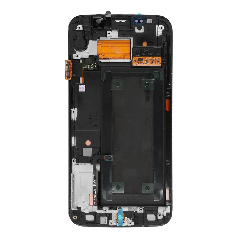 Для samsung Galaxy S6 Edge G925F ЖК-дисплей кодирующий преобразователь сенсорного экрана в сборе Super Amoled горящий экран shdaow