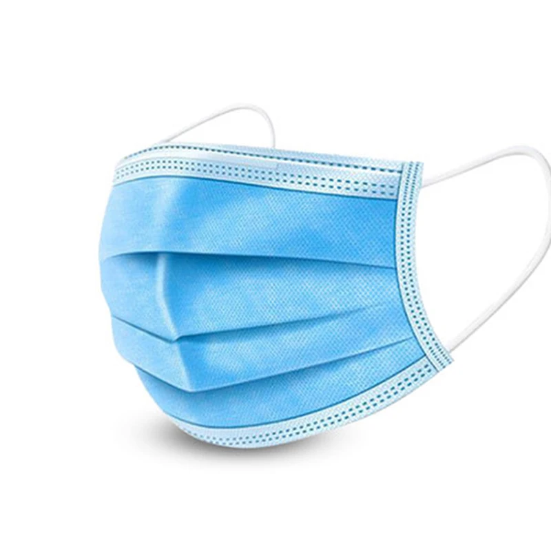 

2020 Protective mask 50pcs Disposable Dustproof Face Mouth Masks 3 layer Non-woven Ear loop soft Safety mascarillas