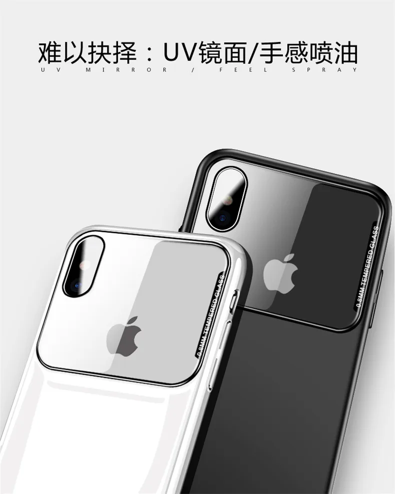 Закаленное стекло чехол для iPhone 7 8 6 6s Plus высококачественная прозрачная Мягкая силиконовая стеклянная крышка для iPhone X XR XS Max чехлы