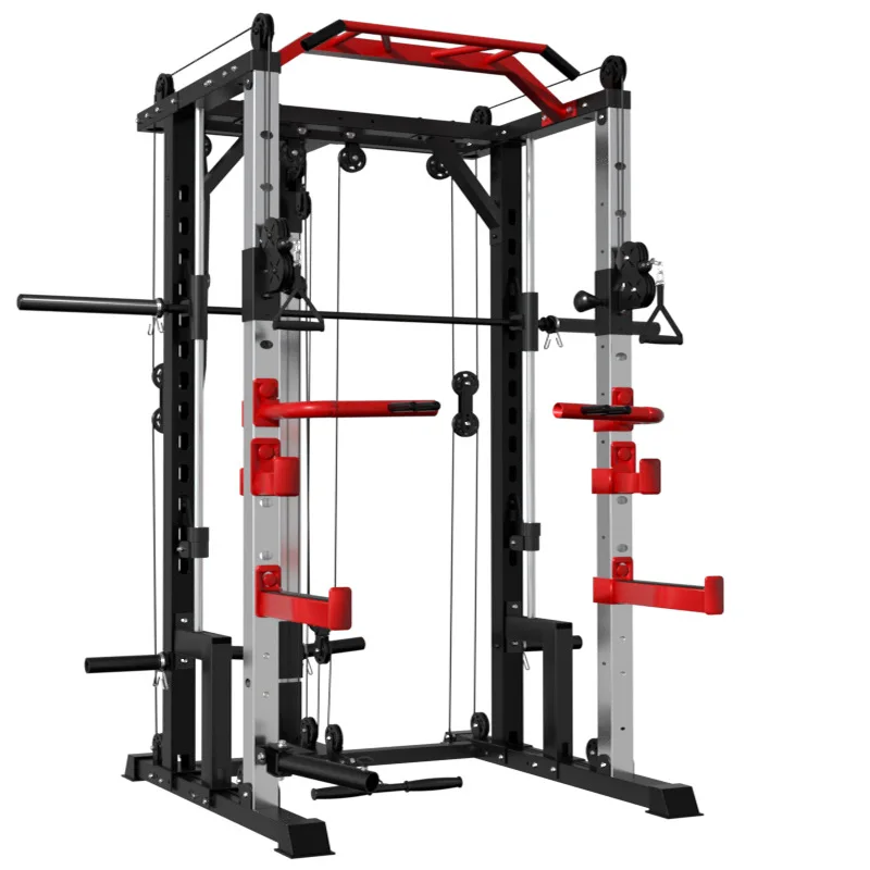 MIYAUP-Multi-functional Fitness Cage, Home Use, Comprehensive Training, Push Squat, Flying Bird, Smith Rack