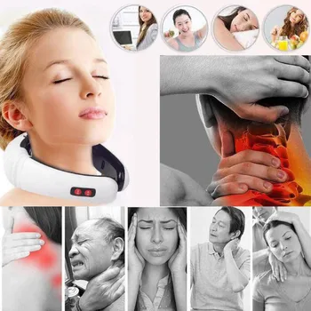 

New Smart Electric Neck and Shoulder Massager Massage Tool Intelligent Physiotherapy Cervical Vertebra Physiotherapy Massager