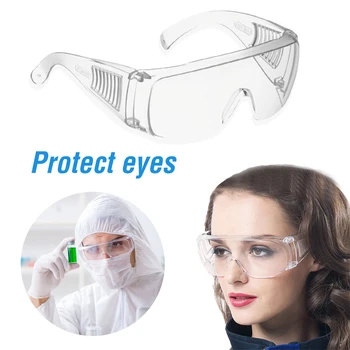 

NEW Safety Glasses Transparent Anti-impact Saliva Dust-Proof Goggles Working Glasses Lab Eyewear Splash Protective Glasses