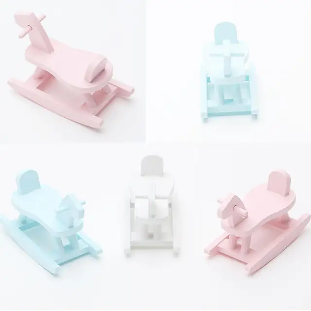 Mini Baby Trojan Horse Toy Cute Scene Simulation Model Props for Dollhouse Decor Tabletop Ornaments 2