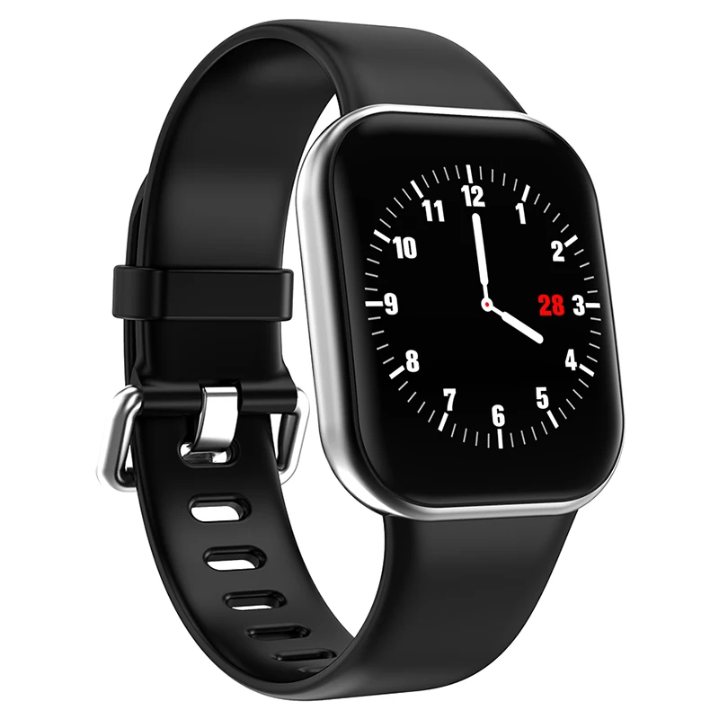 smart watch silver Q8S Смарт часы для мужчин полный сенсорный экран сплав чехол водонепроницаемый Bluetooth Спорт трекер сердечного ритма женщин Smartwatch для IOS Android - Цвет: smart watch silver