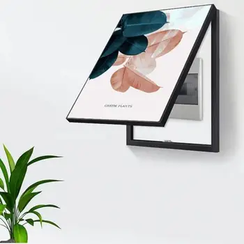 

50*70CM Meter Box Vertical Version Decorative Painting Modern Minimalist Framed Power Switch Decorative Hanging Painting Box