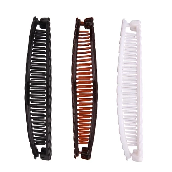 

3 Color Solid Color Banana Hair Clip For Women Wave Liu Hai Comb Disc Hair Pill Hair Tools Fashion Practical Hair Accessories