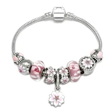 Модные ювелирные изделия браслеты, браслет из сплава с бусинами, подарок на день Святого Валентина DIY бисерный сплав браслет