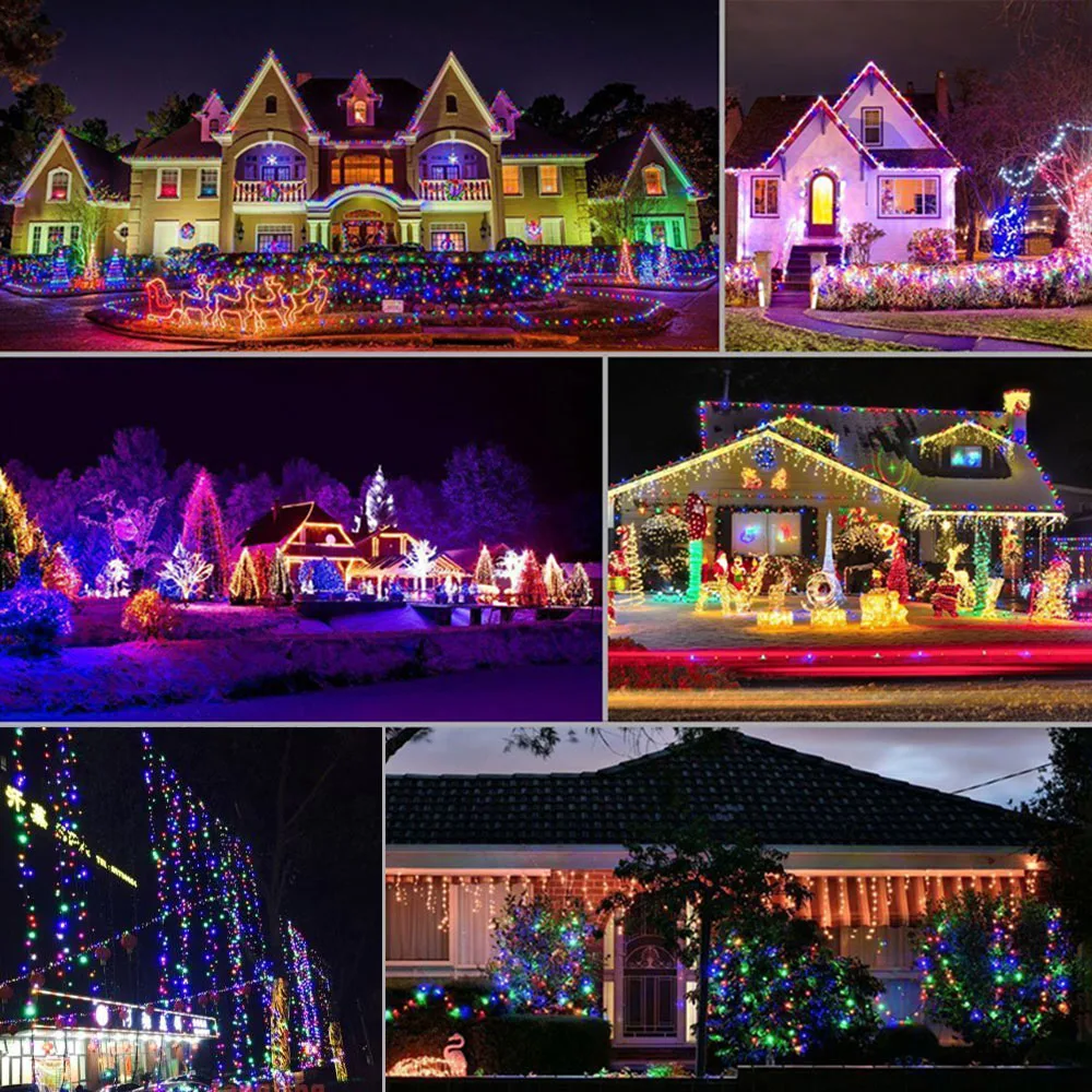 Solar String Lights 15.7ft 20 LED Rope Light Dragonfly 8 Modes Multicolor Lights for Party Home Festival solar garden light