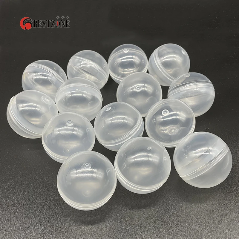 20/50/100Pcs Diameter 50mm Plastic All PP Toy Capsules Surprise Ball Transparent Container Box Kid Easy Open For Vending Machine 4