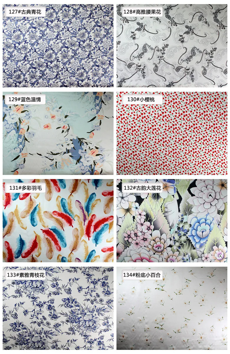  printed pure silk fabrics printed pure silk fabrics details 004