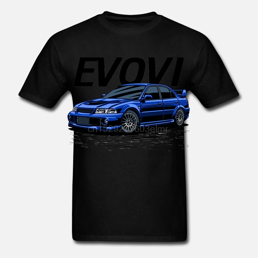 Летняя новая футболка Gtr Car Jdm Мужская Evo Vi отличная Хлопковая мужская с