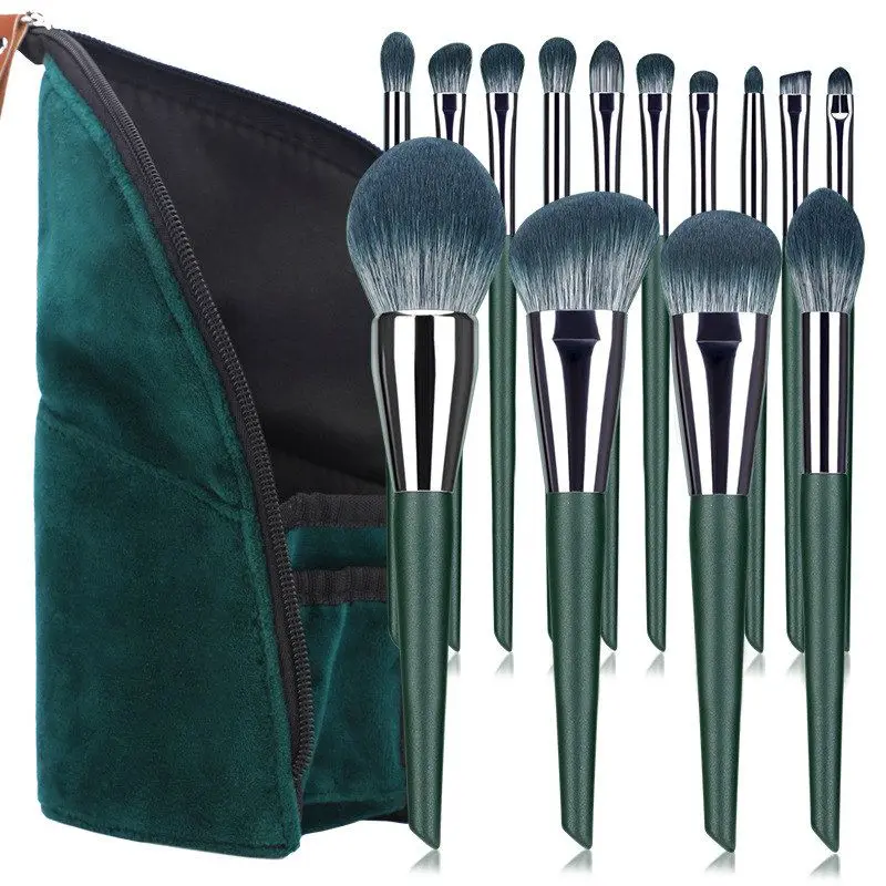 

14 Pcs/set Makeup Brushes Face Powder Foundation Eye Shadow Brush Beauty Tools For Beginner With A Storage Bag