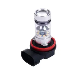 1pc carro conduziu a luz de nevoeiro h11 100w alta potência led anti nevoeiro lâmpada led nevoeiro lâmpadas para carros caminhões luz de nevoeiro venda quente