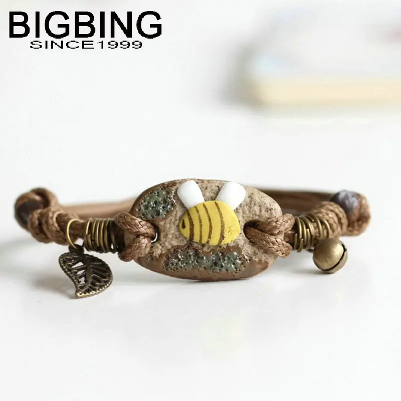 Ювелирные изделия C148 BIGBING модный керамический Шарм браслет с Пчелкой ручной