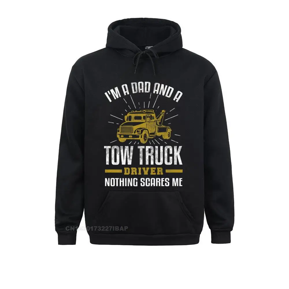 

Mens Tow Truck Driver Dad Funny Tow Truck Father Premium Hooded Pullover Holiday3D Printed Hoodies Classic Hoods Mens