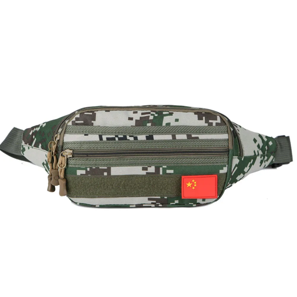 

Women Men Camping Running Outdoor Sports Waist Bag Fashion Oxford Cloth Large Capacity Waterproof Practical Camouflage Color