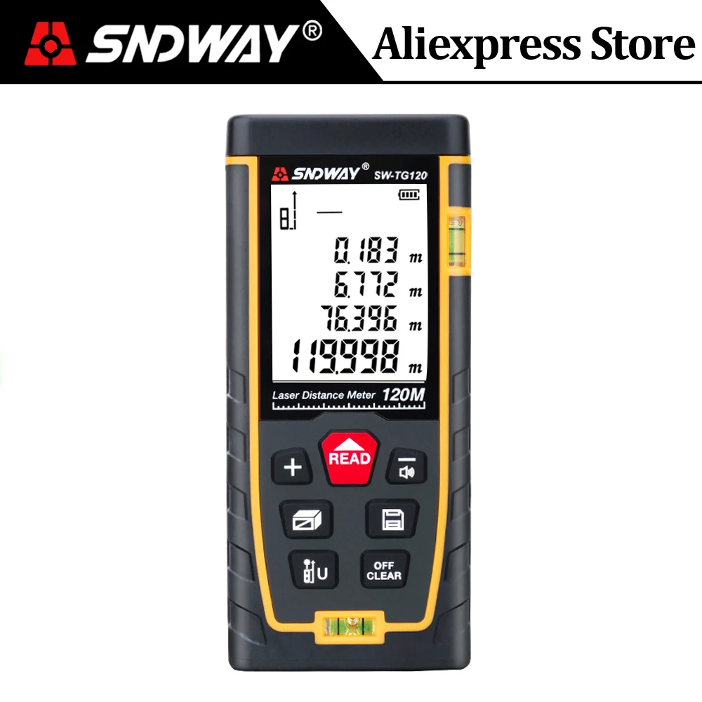 SNDWAY Cheap Laser Distance Meter Mini Laser Rangefinder Laser Tape Range Finder Diastimeter Measure 40M 60M 80M 100M DIY Ruler