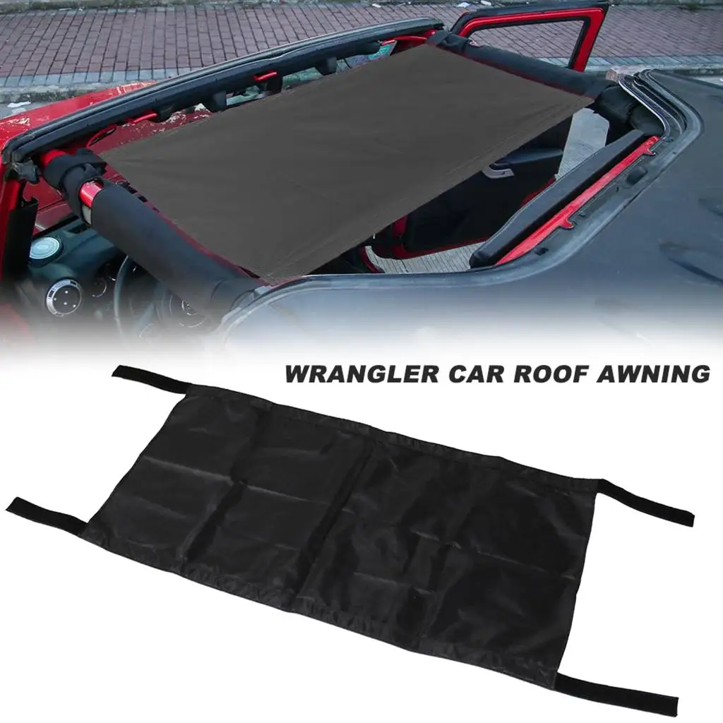 Car Roof Hammock Sun Shade for Jeep Wrangler & Wrangler Unlimited 1985-2020