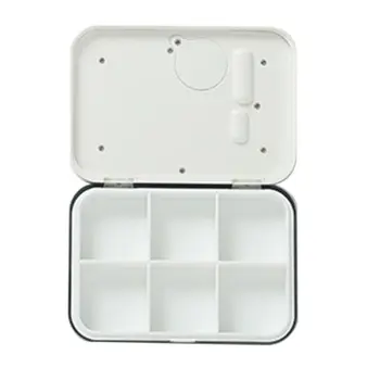 

6/4 Grids Dusproof Mini Pill Box Reminder Drug Alarm Electronic Timer Organizer