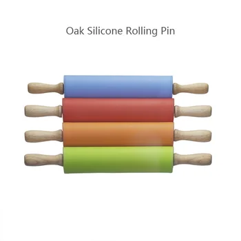 

Silicone Rolling Pin Children's Roller Flat Non-stick Rolling Pin Dumpling Wrapper Dough Pressing Kitchen Appliances Bakeware