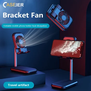 

Tablet Holder Aluminum Alloy Telescopic Folding Desktop Phone Tablet Stand Fan 2 IN 1 Mobile Phone Tablet Stand Holder For iPad