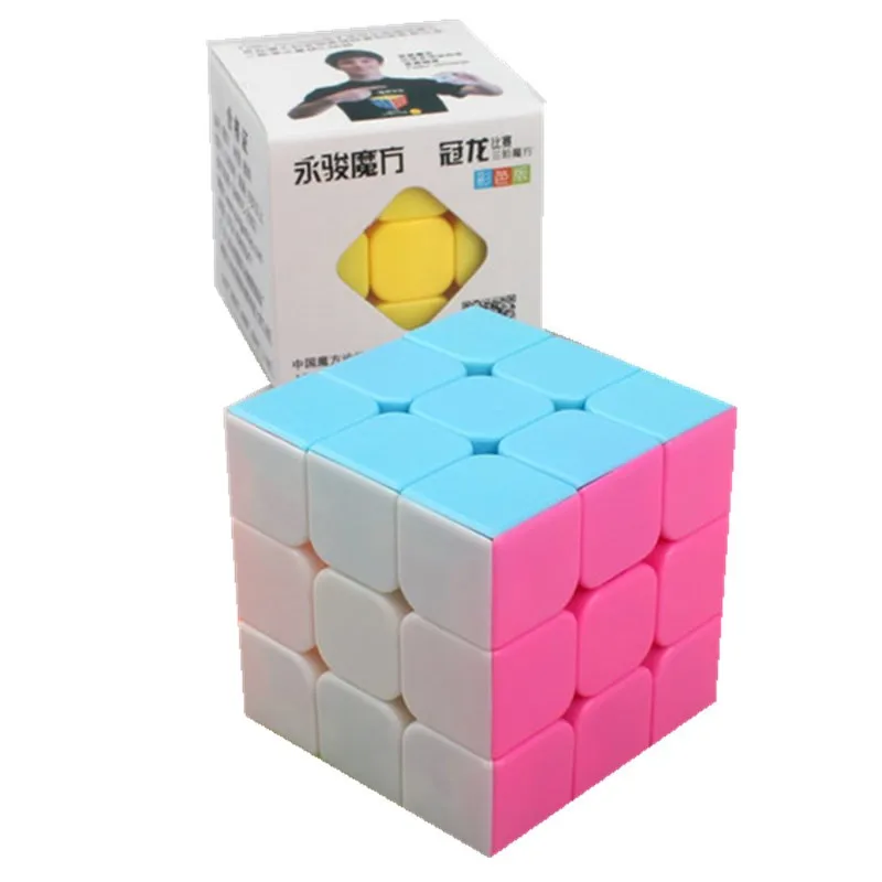 Yongjun YJ GuangLong 3x3x3 интеллектуальный Магический кубик безопасный АБС образовательная Разведка 2x2 кубар-Рубик на скорость детские игрушки подарок
