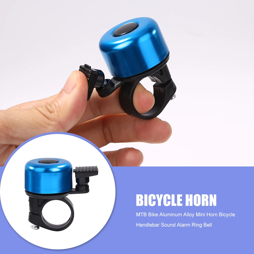 MTB Mountain Bike Aluminum Alloy Mini Horn Bicycle Handlebar Sound Alarm Ring Bell Riding Cycling Equipment