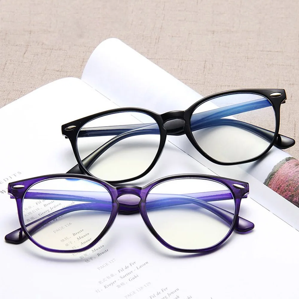 

Fashion Clear Glasses Frame for Women Vintage Clear frame Round Eye Glasses Female Plastic Transparent Optical Glasses Frames