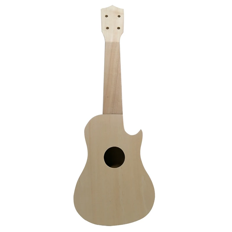 21 дюймов Гавайские гитары укулеле DIY Kit Гавайи гитары сопрано Ukelele поддержка Живопись Дети музыкальный инструмент игрушки