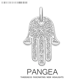 

Pendant Hand of Fatima,2019 Fashion Love Jewelry Europe 925 Sterling Silver Bijoux Protection Accessorie Gift For Woman Men