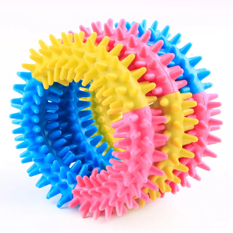 As Shown 1Pcs Домашняя молярная игрушка может положить закуски сопротивление укуса головоломка интерактивная обучающая игрушка чистые зубы зубная щетка для гигиены полости рта для собаки - Цвет: As Shown 1Pcs