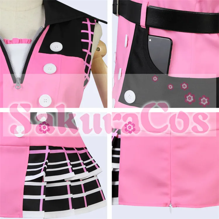 Kairi/костюм для косплея; Униформа на Хэллоуин; платье+ пояс S-XL